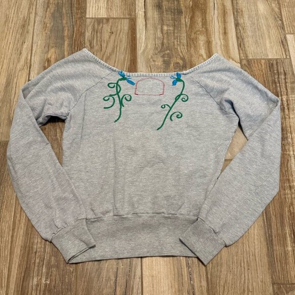 California Vintage Embroidered Floral Sweater - Picture 3 of 3